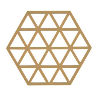 Silikonová podložka pod hrnec Triangles 1 ks, okrová - Zone Denmark