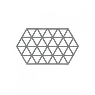Silikonová podložka pod hrnec Triangles 1 ks, šedá - Zone Denmark
