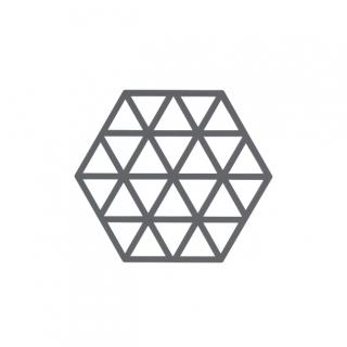 Silikonová podložka pod hrnec Triangles 1 ks, šedá - Zone Denmark
