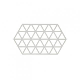 Silikonová podložka pod hrnec Triangles 1 ks, teple šedá - Zone Denmark