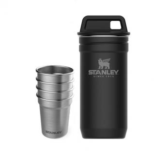 STANLEY Set 4 ks nerez panáků Adventure series v nererzovém pouzdře černá mat