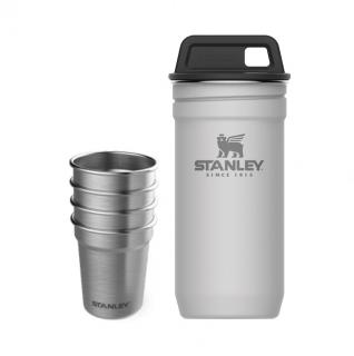 STANLEY Set 4 ks nerez panáků Adventure series v nererzovém pouzdře polární bílá