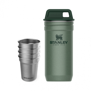 STANLEY Set 4 ks nerez panáků Adventure series v nererzovém pouzdře zelený