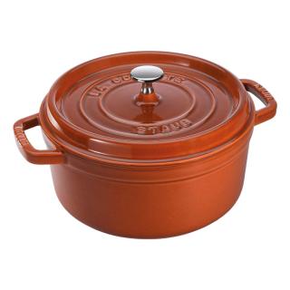 Staub Cocotte hrnec kulatý 24 cm/3,8l skořice
