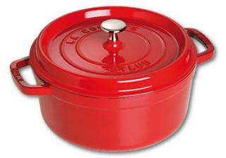 Staub Cocotte hrnec kulatý 24 cm/3,8l višeň