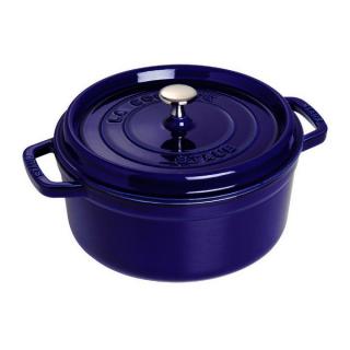 Staub Cocotte hrnec kulatý 26 cm/5,2l tm. modrý