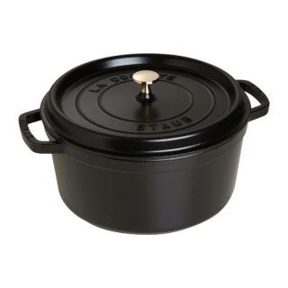 Staub Cocotte hrnec kulatý 28 cm/6,7l černý