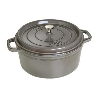 Staub Cocotte hrnec kulatý 30 cm/8,35l šedý