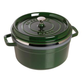Staub Cocotte hrnec kulatý s napařovací vložkou 26 cm/5,2l bazalka