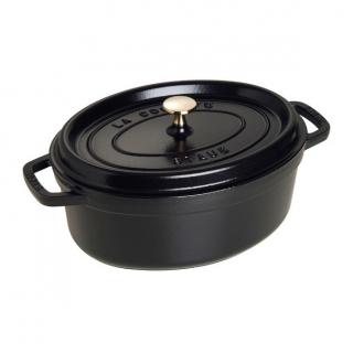 Staub Cocotte hrnec oválný 29 cm/4,2l černý