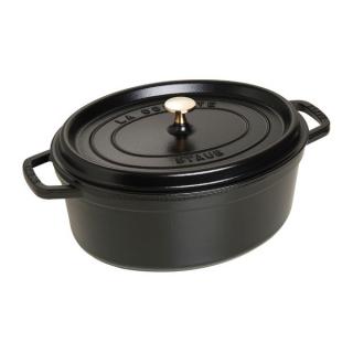 Staub Cocotte hrnec oválný 31 cm/5,5l černý