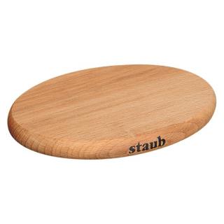 STAUB dřevěná podložka magnetická ovál 21cm