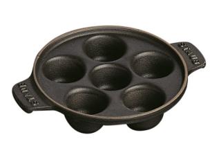 Staub Talíř na šneky (6ks) 14 cm černý