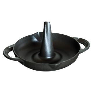 Staub Vertikální roaster na kuře 24 cm černý