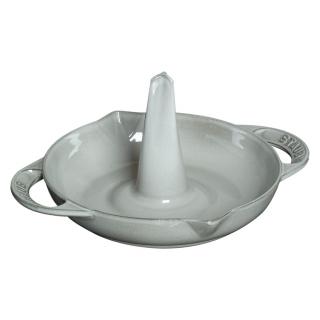 Staub Vertikální roaster na kuře 24 cm šedý