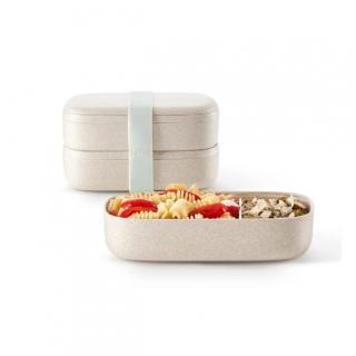 Svačinový box 1 000 ml, Lunch Box To Go Organic, krémová - Lékué
