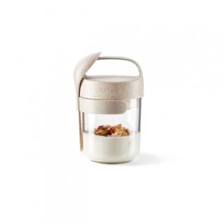 Svačinový box Jar To Go Organic 400 ml, krémová - Lékué