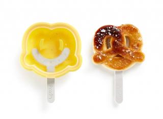 Tvořítko na nanuk ve tvaru preclíku, Popsicle Pretsel, žlutá - Lékué