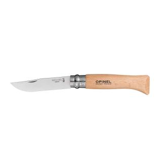 Zavírací nůž N°08 Stainless Steel, 8.5 cm, blistr - Opinel