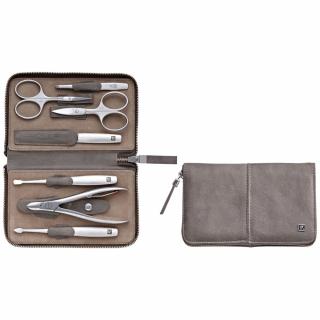 Zwilling BT TWINOX Taupe manikúra 7 ks kůže šedá 97446-005