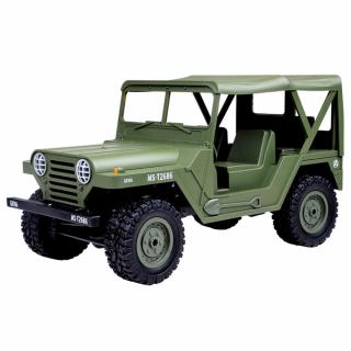 Americký jeep M151 1:14 zelený (Americký jeep M151 4WD s LED osvětlením v měřítku 1:14. Dokonalá imitace amerických jeepů z 2. světové války.)