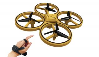 Amewi dron Gravity 2,4 GHz (DRON&amp;nbsp;GRAVITY&amp;nbsp;2,4 GHz s ovladačem na ruku a protinárazovými senzory pro začátečníky, gyroskopem a barometrem, funkcí auto vzlétnutí/přistání/ vznášení na místě)