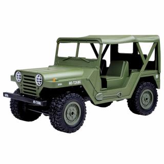 Amewi RC americký jeep M151 1:14 zelená (Americký jeep M151 4WD s LED osvětlením v měřítku 1:14. Dokonalá imitace amerických jeepů z 2. světové války.)