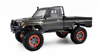 Amewi RC auto AMX Rock RCX10 PROFI 1:10 (TOP PROFI MODEL AMX Rock RCX10P Crawler, vysílač 2,4 Ghz 6-ti kanál, 1:10XL RTR, kovový rám, s portálovými nápravami, 2 rychlosti ve stylu TOYOTA LANDCRUISER GXL V6.)