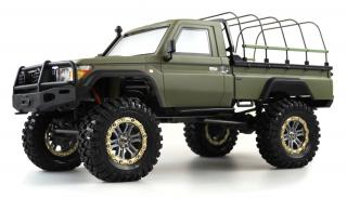Amewi RC auto AMX Rock RCX10BS 1:10 (AMXRock RCX10BS profesionální Crawler 2,4 Ghz, 1:10 RTR, kovový rám, s portálovými nápravami, 2 rychlosti ve stylu&amp;nbsp;TOYOTA LANDCRUISER&amp;nbsp;GXL V6.)