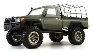 Amewi RC auto AMX Rock RCX10PS PROFI 1:10 (TOP PROFI MODEL AMX Rock RCX10PS Crawler, vysílač 2,4 Ghz 6-ti kanál, 1:10XL RTR, kovový rám, s portálovými nápravami, 2 rychlosti ve stylu TOYOTA LANDCRUISER GXL V6.)