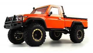 Amewi RC auto AMX Rock RCX8P 1:8 oranžová - uzávěrky (AMXRock RCX8P Crawler 2,4 Ghz, 1:8, RTR, kovový rám, s portálovými nápravami, 2 rychlosti)