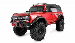 Amewi RC auto AMXRock Caballo Crawler 1:10 červená metalíza (AMXrock Caballo Crawler&amp;nbsp;4WD v měřítku&amp;nbsp;1:10, ARTR, lanový naviják, vypínatelné LED&amp;nbsp;světelný modul, uzávěrky diferenciálu, kovové převody,&amp;nbsp;pevný rým z hliníku, 