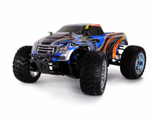 Amewi RC auto Crazist Pro Monster Truck Brushless 1:10 4WD RTR (AMEWI RC auto CRAZIST PRO MONSTER TRUCK Brushless 1:10 4WD RTR, plně proporcionální, 8x olejové&amp;nbsp;ALU tlumiče, kovová kuličková ložiska, voděodolná elektronika, RTR, 65+ km/h)