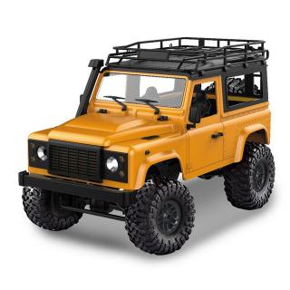 Amewi RC auto D90 Rock Crawler Defender 1:12 žlutá (D90 Rock Crawler v podobě legendárního Land Roveru Defender, 1:12,&amp;nbsp;4WD, LED světla, 2,4 GHz, ochrana proti sříkající vodě, kvalitní robustní zpracování, 100% RTR, žlutá)
