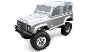Amewi RC auto Defender AMXRock Cruiser Crawler 1:10 (AMXrock CRUISER Defender Crawler 4WD 1:10, plně proporcionální, voděodolná elektronika, LED osvětlení, vysoká světlá výška, skvělé šplhací vlastnosti, RTR)