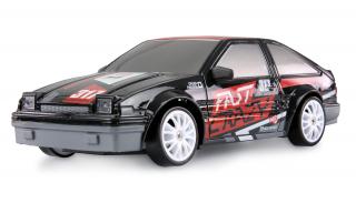 Amewi RC auto Drift Sport Car černé 1:24 RTR (Drift Sport Car, 4WD, měřítko 1:24, 2,4 GHz, RTR, &amp;nbsp;LED osvětlení, driftovací pneumatiky, gumové pneumatiky, 6&amp;nbsp;kuželů, barva černá, vhodné pro začátečníky.)