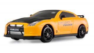 Amewi RC auto Drift Sport Car žluté 1:24 RTR (Drift Sport Car, 4WD, měřítko 1:24, 2,4 GHz, RTR, &amp;nbsp;LED osvětlení, driftovací pneumatiky, gumové pneumatiky, 6&amp;nbsp;kuželů, barva žlutá, vhodné pro začátečníky.)