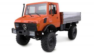 Amewi RC auto MB Unimog Advanced 1:12 oranžový (&lt;P&gt;RC licencovaný&amp;nbsp;model MB&amp;nbsp;Unimog Advanced v měřítku 1:12,&amp;nbsp; ovladač 2,4 GHz,&amp;nbsp;proporcionální, LED&amp;nbsp;osvětlení, &amp;nbsp;RTR,&amp;nbsp;pohon 4WD, rychlost 15 k
