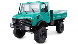 Amewi RC auto MB Unimog Advanced 1:12 petrolejový (&lt;P&gt;RC licencovaný&amp;nbsp;model MB&amp;nbsp;Unimog Advanced v měřítku 1:12,&amp;nbsp; ovladač 2,4 GHz,&amp;nbsp;proporcionální, LED&amp;nbsp;osvětlení, &amp;nbsp;RTR,&amp;nbsp;pohon 4WD, rychlost 1