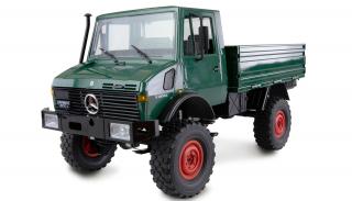Amewi RC auto MB Unimog Basic 1:12 zelený (&lt;P&gt;RC licencovaný&amp;nbsp;model MB&amp;nbsp;Unimog Basic v měřítku 1:12,&amp;nbsp; ovladač 2,4 GHz,&amp;nbsp; LED&amp;nbsp;osvětlení, &amp;nbsp;RTR,&amp;nbsp;pohon 4WD,&amp;nbsp;barva zelená.&lt;/P&gt;)