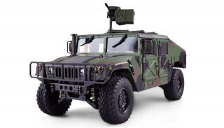 Amewi RC auto U.S. Military Truck 4x4 1:10 RTR zelená kamufláž (&lt;P&gt;Profesionální detailní maketa&amp;nbsp;U.S. Military Trucku 4x4 v měřítku 1:10, 4WD, 2.4 GHz, 16 CH,&amp;nbsp;plně proporcionální, 2 stupňová kovová převodovka,&amp;nbsp;kovový&amp;n