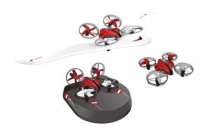 Amewi RC dron, kluzák a vznášedlo Air Genius All-in-one (Air Genius All-in-one, dron, kluzák&amp;nbsp;a vznášedlo(loď) v jednom, 6-ti osé gyro, headless, LED, 3 rychlosti, RTF)