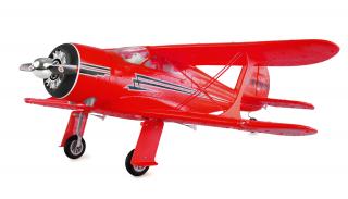 Amewi RC dvouplošník AMXFlight Beech D17S 3D/6G RTF červený (RC&amp;nbsp;dvouplošník AMXFlight&amp;nbsp;Beech D17S, gyroskop&amp;nbsp;3D/6G, RTF, 2,4GHz, přepínatelná světla, detailní podvozek, figurky pilotů, vhodné i pro začátečníky, barva červená.)