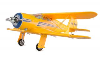 Amewi RC dvouplošník AMXFlight Beech D17S 3D/6G RTF žlutý (RC&amp;nbsp;dvouplošník AMXFlight&amp;nbsp;Beech D17S, gyroskop&amp;nbsp;3D/6G, RTF, 2,4GHz, přepínatelná světla, detailní podvozek, figurky pilotů, vhodné i pro začátečníky, barva žlutá.)