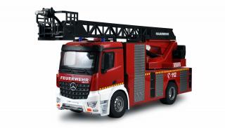 Amewi RC hasičský vůz Mercedes-Benz Arocs 1:14 s žebříkem a stříkačkou (&lt;P&gt;Licencovaný hasičský vůz Mercedes-Benz Arocs&amp;nbsp;v německém provedení FEUERWEHR&amp;nbsp;včetně sirény, 1:14 s funkčním žebříkem a&amp;nbsp;stříkačkou,&amp;nbsp;LED osvě