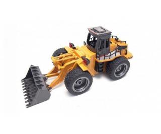 Amewi RC kolový nakladač 1:18 s kovovu lžící 4x4, RTR (&lt;P&gt;Do detailu propracovaný kolový nakladač s kabinou a nakládací lopatou z reálného kovu v měřítku 1:18. Pohon 4x4.&lt;/P&gt;)