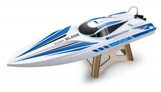Amewi RC loď Blade 67 cm RTR sada (BLADE&amp;nbsp;RC BOAT&amp;nbsp;MONO 2.4 GHz, plně proporcionální, 67 cm velký, rychlost&amp;nbsp;40 km/h, vodní chlazení, podstavec, silný akumulátor, RTR)
