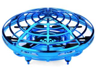 Amewi RC mini-dron UFO modrá (&lt;P&gt;Mini UFO dron&amp;nbsp;nemá žádné dálkové ovládání. Tento dron totiž ovládáte pouze pohybem ruky. Vyroben z kvalitního ABS plastu, LED osvětlení, senzory proti nárazu, robustní ochranná klec proti pádům&lt;/P&gt;)