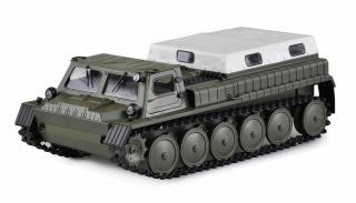 Amewi RC obrněné pásové vozidlo 1:16 RTR olivově zelená replika GAZ-71 (&lt;P&gt;Amewi RC obrněné pásové vozidlo 1:16 RTR, replika GAZ-71 olivově zelená/bílá&lt;/P&gt;)