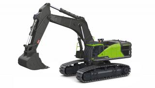 Amewi RC profesionální bagr ACV s kovovou lžící 1:14 (ACV PROFI bagr 1:14 s kovovou lžící, 2.4 GHz, plně proporcionální, 22 funkcí, LED, zvukový režim, kovová lžíce, kovové převody a šroubovice, zelené provedení,&amp;nbsp;RTR)